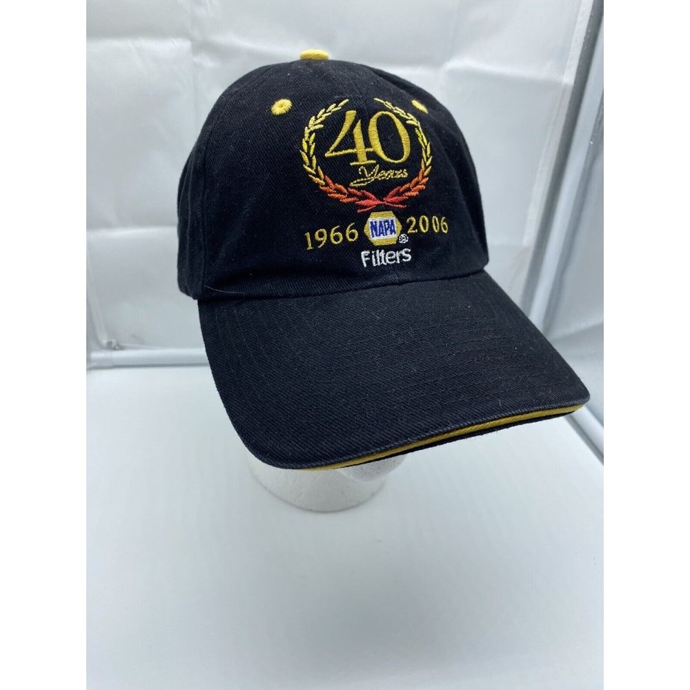 Napa Auto Parts Filters 40 Years 1966-2006 Hat NWOT Black Strap-back Cap